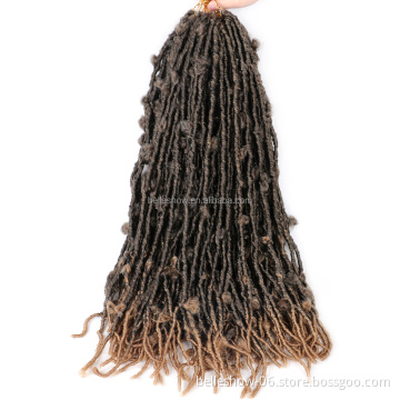 Hot sell  New Trendy 18 inch  Beautiful Butterfly faux Locs Crochet Braiding butterfly locs crochet hair